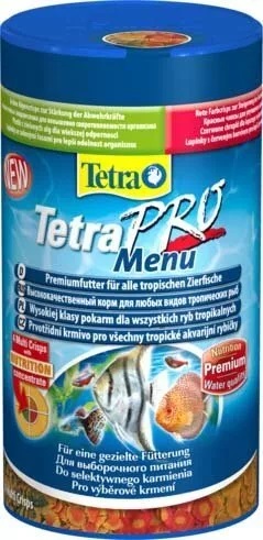 Корм хлопья для всех видов рыб Tetra menu 250 мл мелкие 4 вида pro