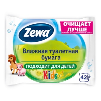 Zewa Kids влажная туалетная бумага N 42