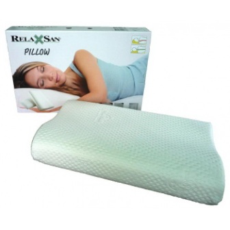 Relaxsan подушка прямоугольная волнообразная для сна с наполнителем из пены со съемным чехлом арт.6200