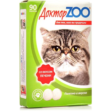 Лакомство витаминное для кошек Доктор зоо n90 печень