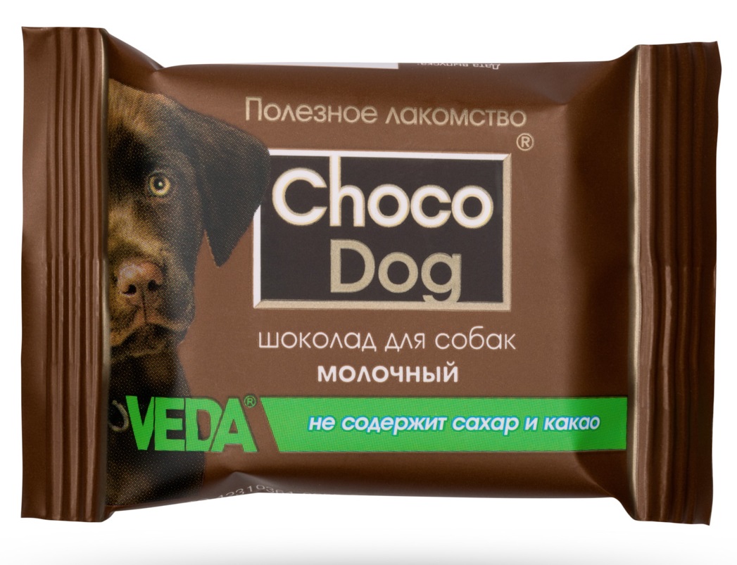 Лакомство для собак Choco dog 15 г молочный шоколад