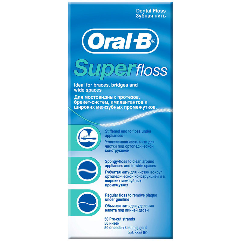 Зубная нить Oral-B Superfloss N 50