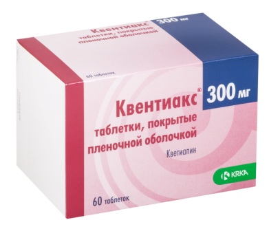 Квентиакс тб п/о плен 300 мг N 60