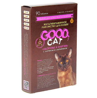 Лакомство мультивитаминное для кошек Good cat здоровье и энергия n90