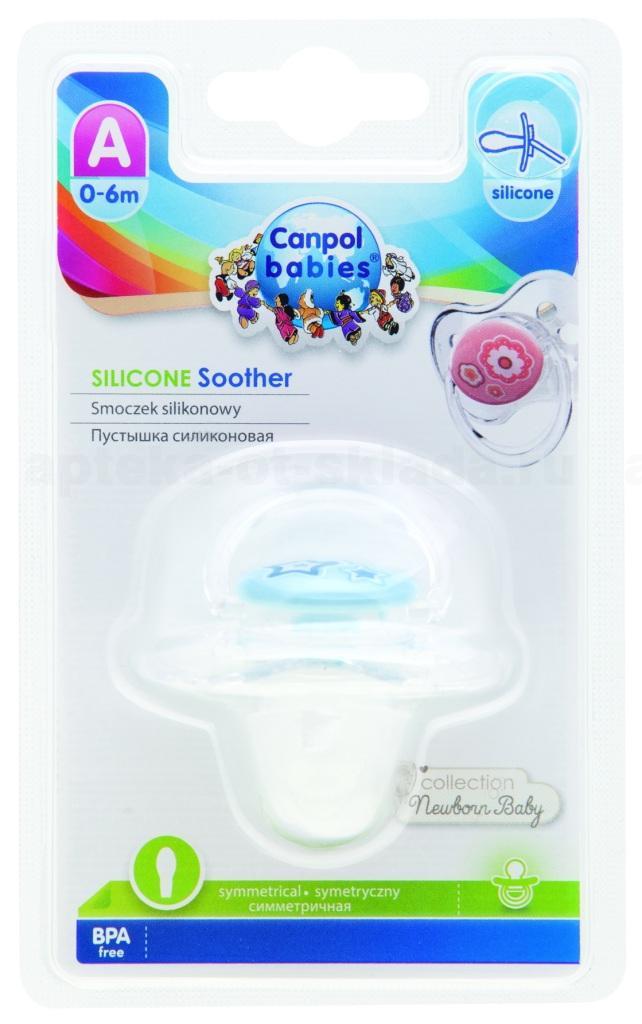 Canpol babies соска-пустышка силиконовая симметричная NewbornBaby 0-6мес 22/580