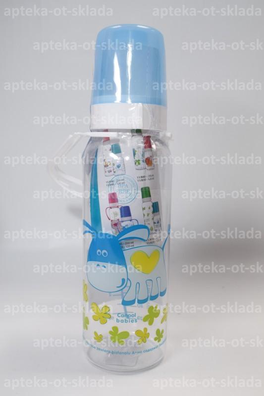 Canpol babies бутылка для кормления с силиконовой соской 250мл +12мес
