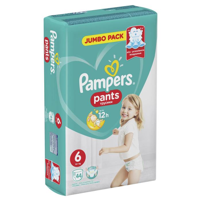 Подгузники-трусики Pampers Pants +16кг (р-р 6) N 44