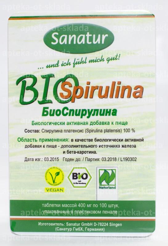 БиоСпирулина тб 400мг N 100