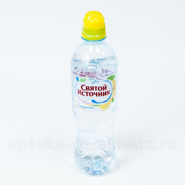 Святой источник вода 0.5л негазированная спорт вкус лимона