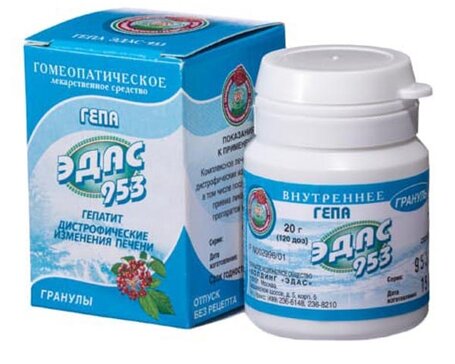 ЭДАС-953 гранулы Гепа (гепатит, изменения печени) 20г 120 доз