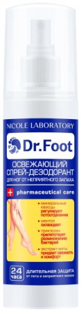 Dr.Foot Спрей-дезодорант для ног освежающий против неприятного запаха 150мл