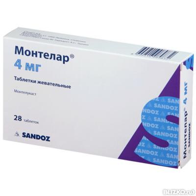 Монтелар тб жев  4 мг N 28