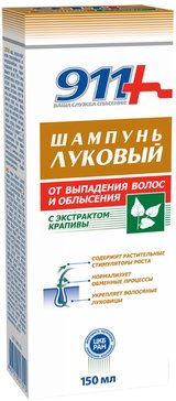 911 шампунь луковый с экстрактом крапивы 150мл