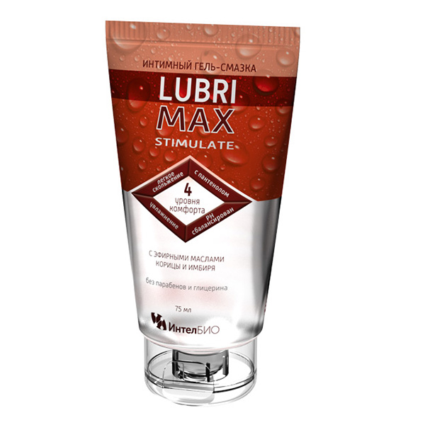 LubriMax Stimulate интимный гель-смазка с эфирными маслами корица/имбирь 75мл