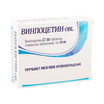 Винпоцетин таблетки п/о 10 мг N 30