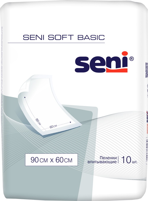 Пеленка гигиеническая Seni soft basic 60х90 N 10