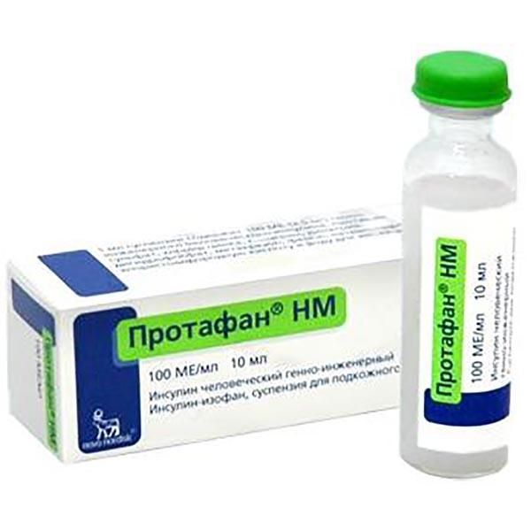 Инсулин Протафан НМ 100МЕ/мл 10мл флакон