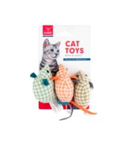 Набор игрушек мышка для кошек Nunbell 15/7х4.5х2см n3 sasp8221
