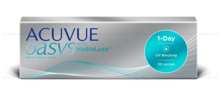 Линзы контактные 1 Day Acuvue OASYS with HydraLuxe 8.5/ -4.25 N 30