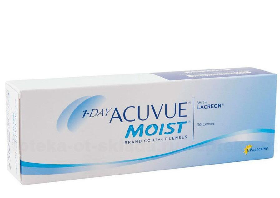 Линзы контактные 1 Day Acuvue MOIST 8.5/ -3.75 N 30