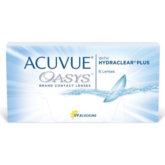 Линзы контактные Acuvue Oasys with Hydraclear plus 8.4/-1.00 N 6