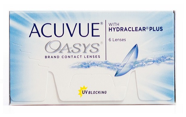 Линзы контактные Acuvue Oasys with Hydraclear plus 8.4/-1.00 N 6