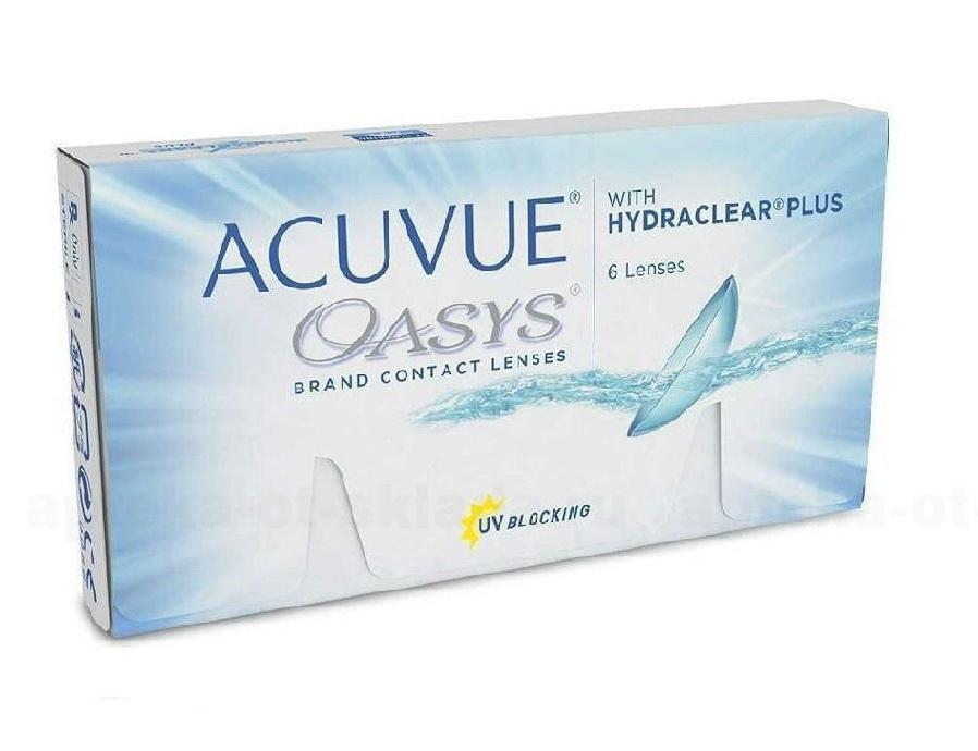 Линзы контактные Acuvue Oasys with Hydraclear plus 8.8/-4.50 N 6
