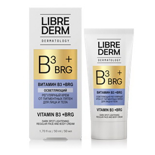 Либридерм BRG+B3 витамин крем осветляющий от пигментных пятен для лица и тела 50мл