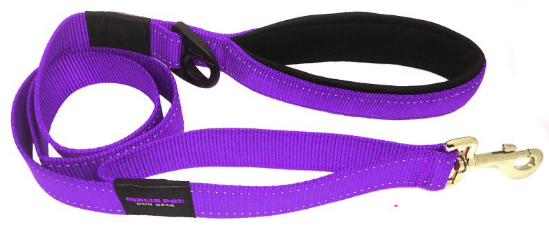 Поводок нейлоновый фиолетовый Matis-pet city stile 1.3см/180см