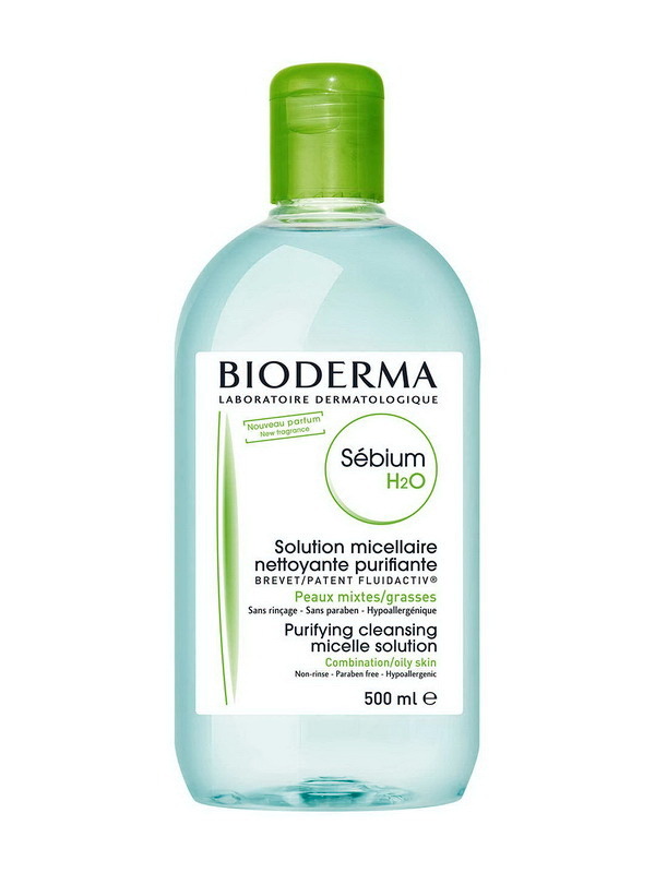 Bioderma Sebium H2O мицеллярная вода для очищения и демакияжа для смешанной и жирной кожи 500мл