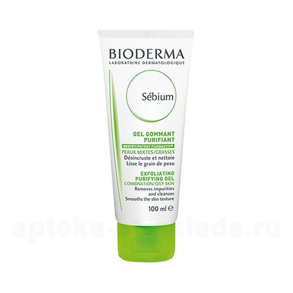 Bioderma Sebium гуммирующий гель для смешанной и жирной кожи 100мл