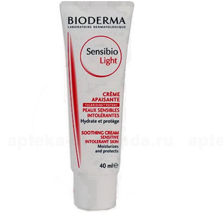 Bioderma Sensibio Light крем успокаивающий для нормальной/смешанной чувствительной кожи лица 40мл