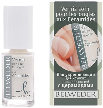Бельведер для хрупких и ломких ногтей с церамидами Лак для ногтей 8 мл, БЕЛЬВЕДЕР/ЛАБОРАТОРИЯ БАРБР