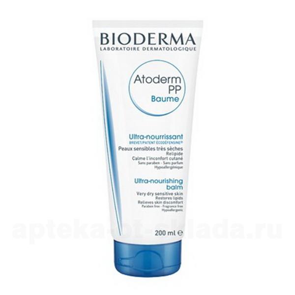 Bioderma Atoderm PP бальзам смягчающий ультрапитательный для чувствительной очень сухой кожи 200мл