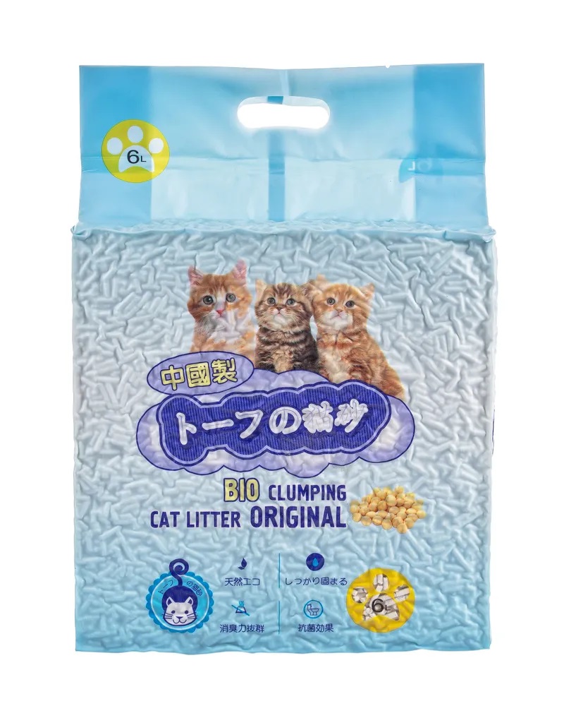 Наполнитель комкующийся для кошек Hakase arekkusu оригинальный 6 л тофу