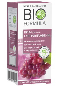 Nicole Laboratory Bio formula крем для лица суперувлажнение 25+ для нормальной/жирной кожи 50 мл