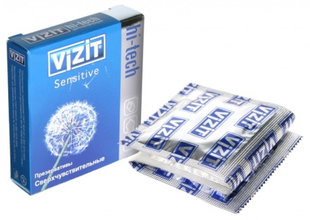 Презервативы Vizit Hi-tech sensitive сверхчувствительные N 3