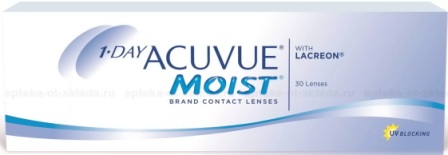 Линзы контактные 1 Day Acuvue MOIST 8.5/ +1.25 N 30