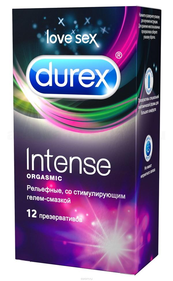 Durex презерватив Intense orgasmic рельефные N 12