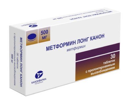 Метформин Лонг Канон тб пролонг высвоб 500мг N 30
