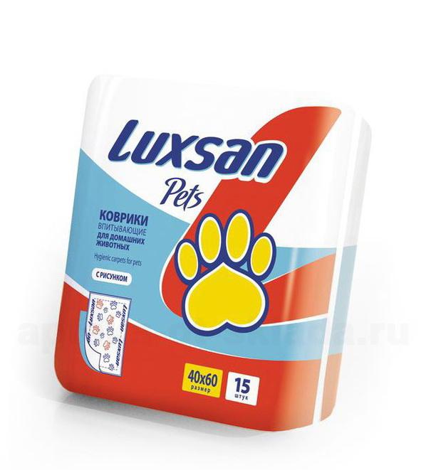 Luxsan Pets коврики впитывающие для животных 40х60 с рисунком N 15