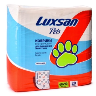 Luxsan Pets коврики впитывающие для животных 60х90 с рисунком N 20
