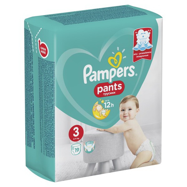 Подгузники-трусики Pampers Pants размер 3 (6-11кг) N 19
