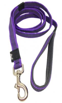 Поводок прорезиненный для собак фиолетовый Add dog 20мм/1.5м