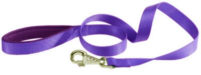 Поводок прорезиненный для собак фиолетовый Add dog латунный карабин 20мм/1.5м