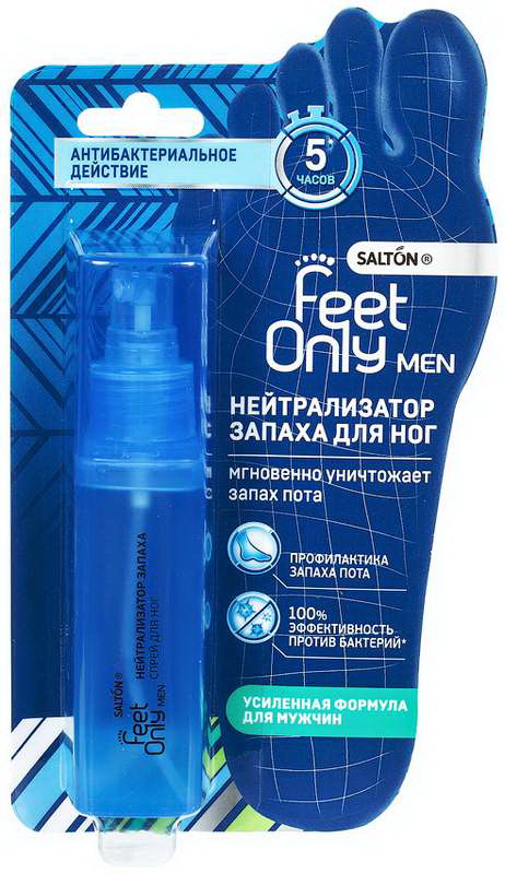 Салтон feet only men нейтрализатор запаха для ног 60мл от пота