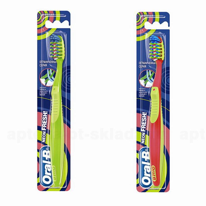 Oral-b Neon fresh зубная щетка 40 мягкая