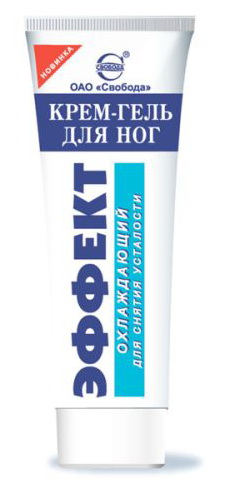 Эффект крем-гель для ног 80г охлаждающий от усталости