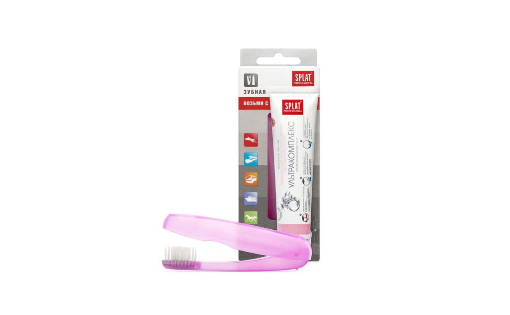 Сплат набор дорожный зубная щетка + зубная паста сплат профессионал ультракомплекс 40 мл
