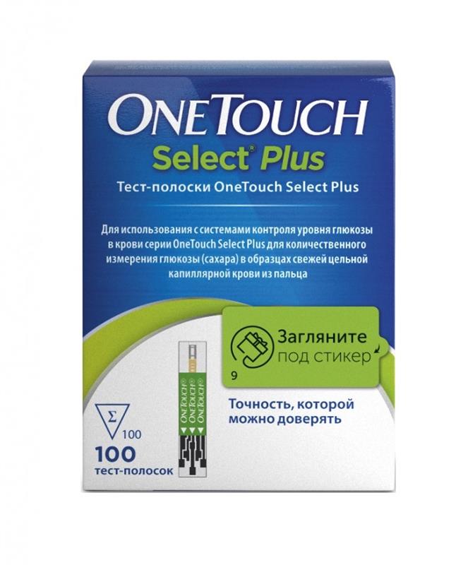 Тест-полоски One Touch Select Plus N 100